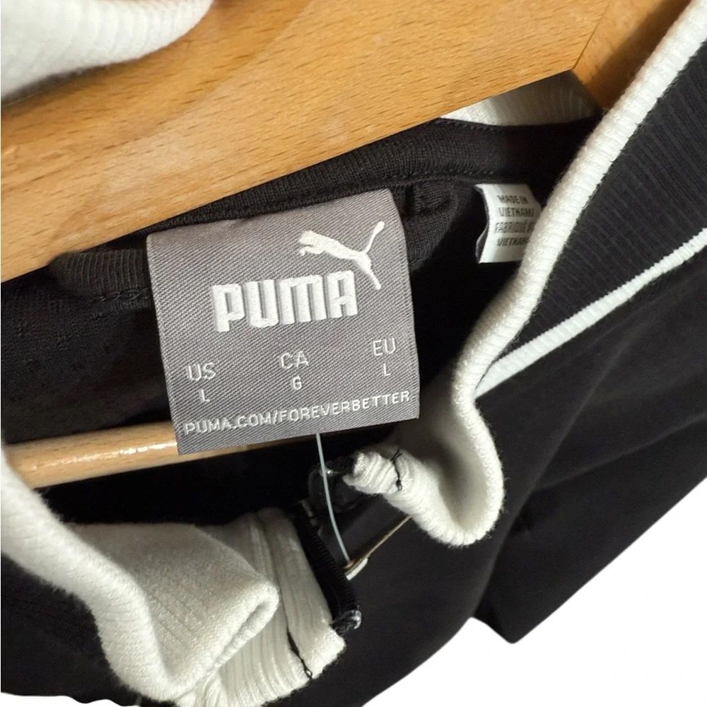 Puma Track Jacket Men’s Size Large Black Full Zip NEW